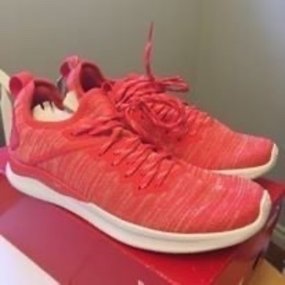 BRAND NEW girl puma ignite flash evoknit paradise pink shoes size 4Y - Picture 5 of 5